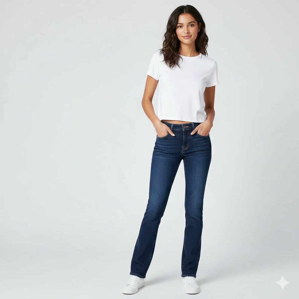 Joe's Jeans Starlet Bootcut Jeans In Corey Super Fitted Dark Wash Slim Leg Sz 24